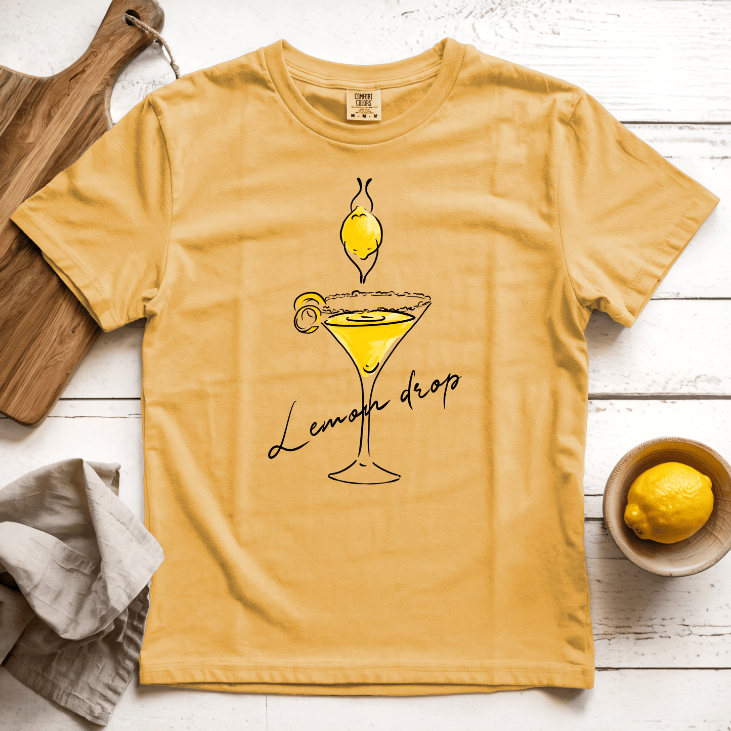 T-Shirt Mustard / S Lemon Drop: Micro Barbi