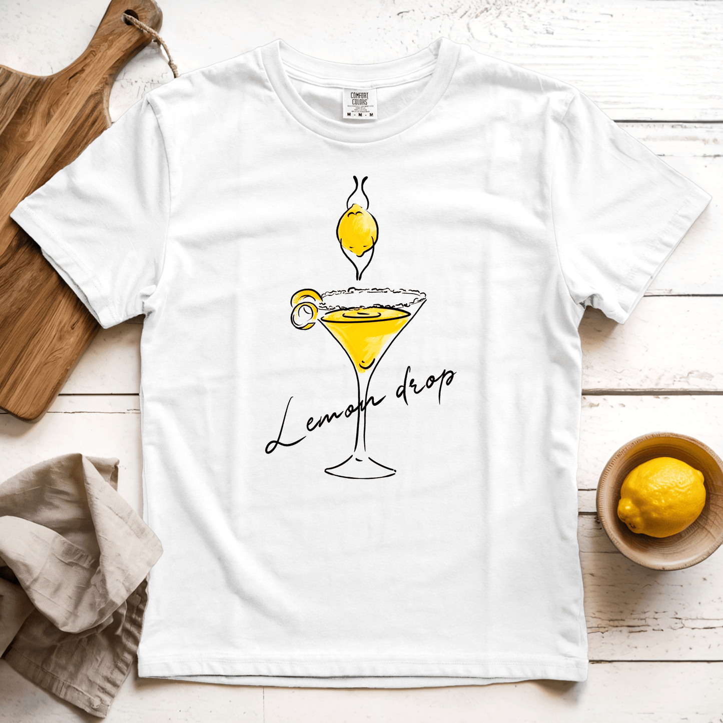 T-Shirt White / S Lemon Drop: Micro Barbi