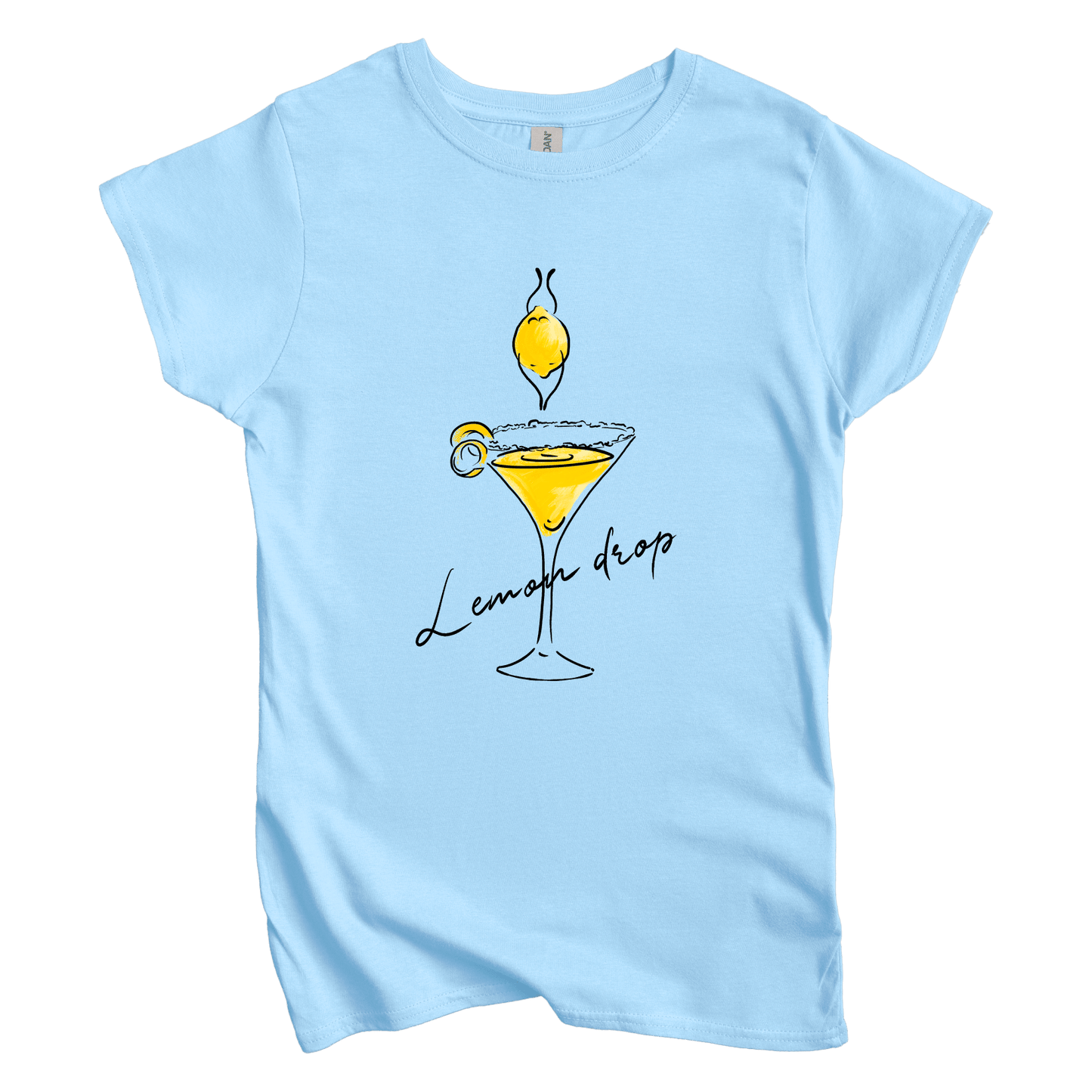 T-Shirt S / Light Blue Lemon Drop: Micro Barbi Women's Tee