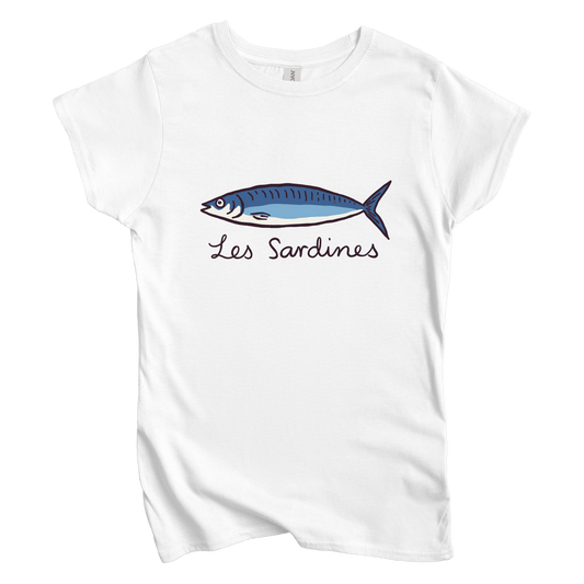 T-Shirt S / White Les Sardines Women's Tee