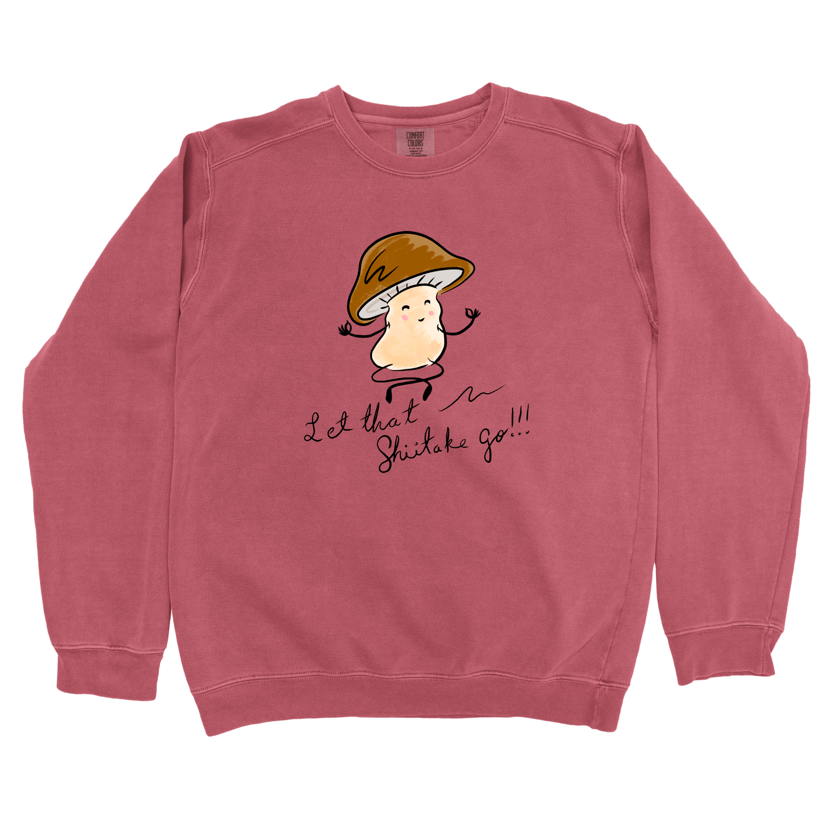 Sweatshirt Crimson / S Let That Shiitake Go: Micro Barbi Sweatshirt