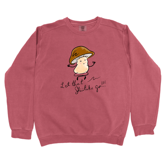 Sweatshirt Crimson / S Let That Shiitake Go: Micro Barbi Sweatshirt