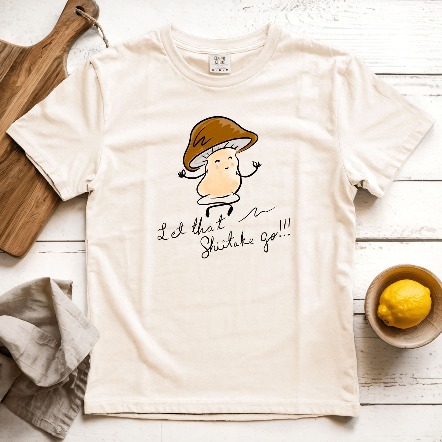 T-Shirt Ivory / S Let That Shiitake Go: Micro Barbi