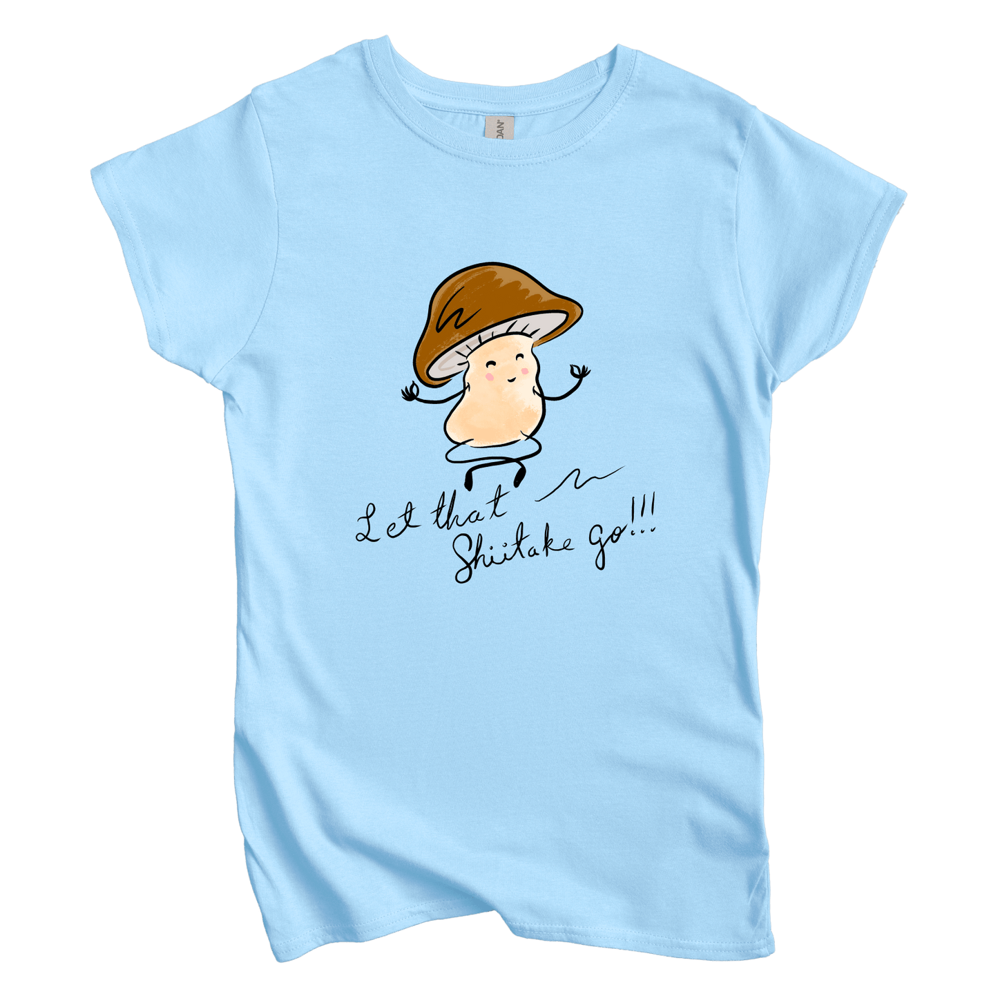 T-Shirt S / Light Blue Let That Shiitake Go: Micro Barbi Women's Tee