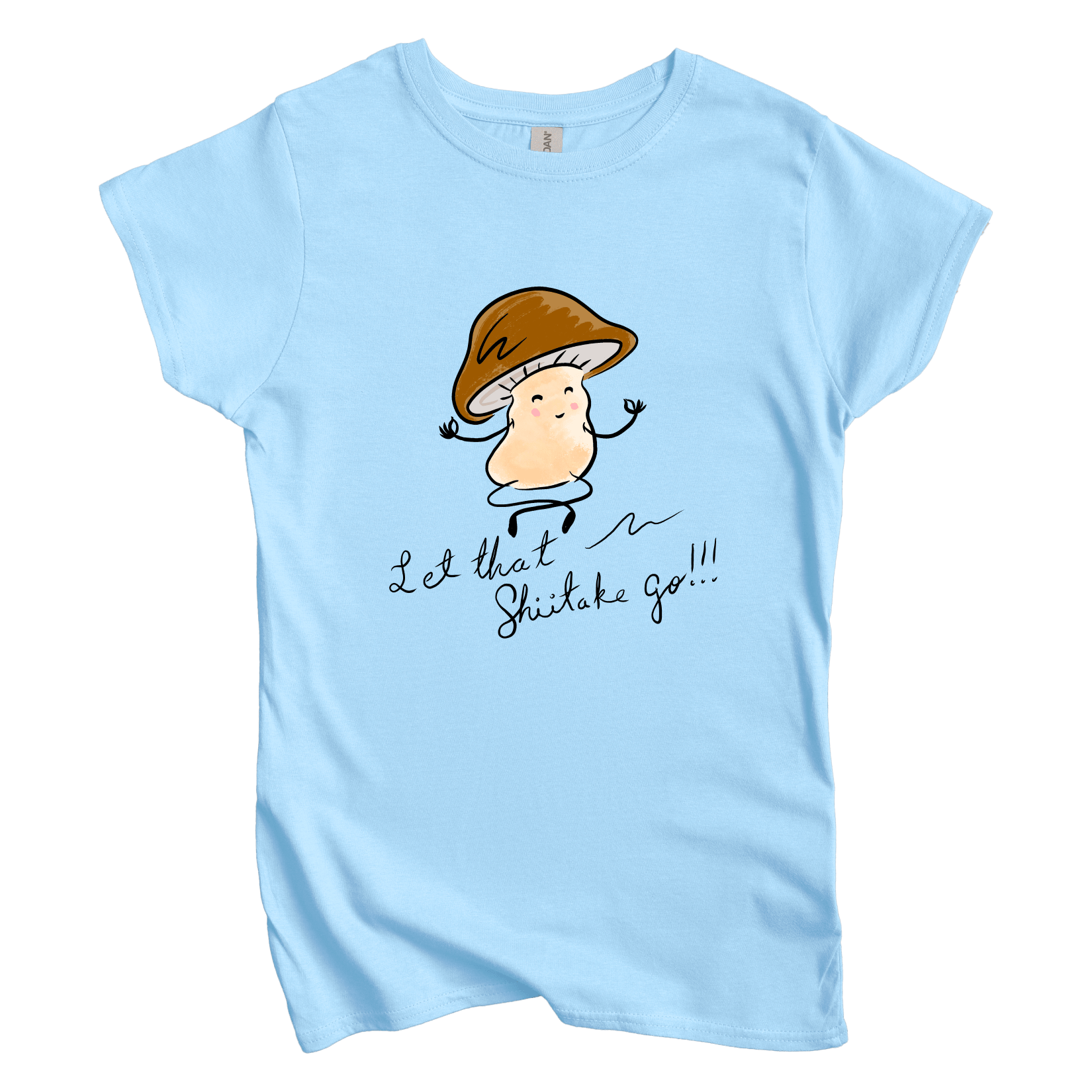 T-Shirt S / Light Blue Let That Shiitake Go: Micro Barbi Women's Tee