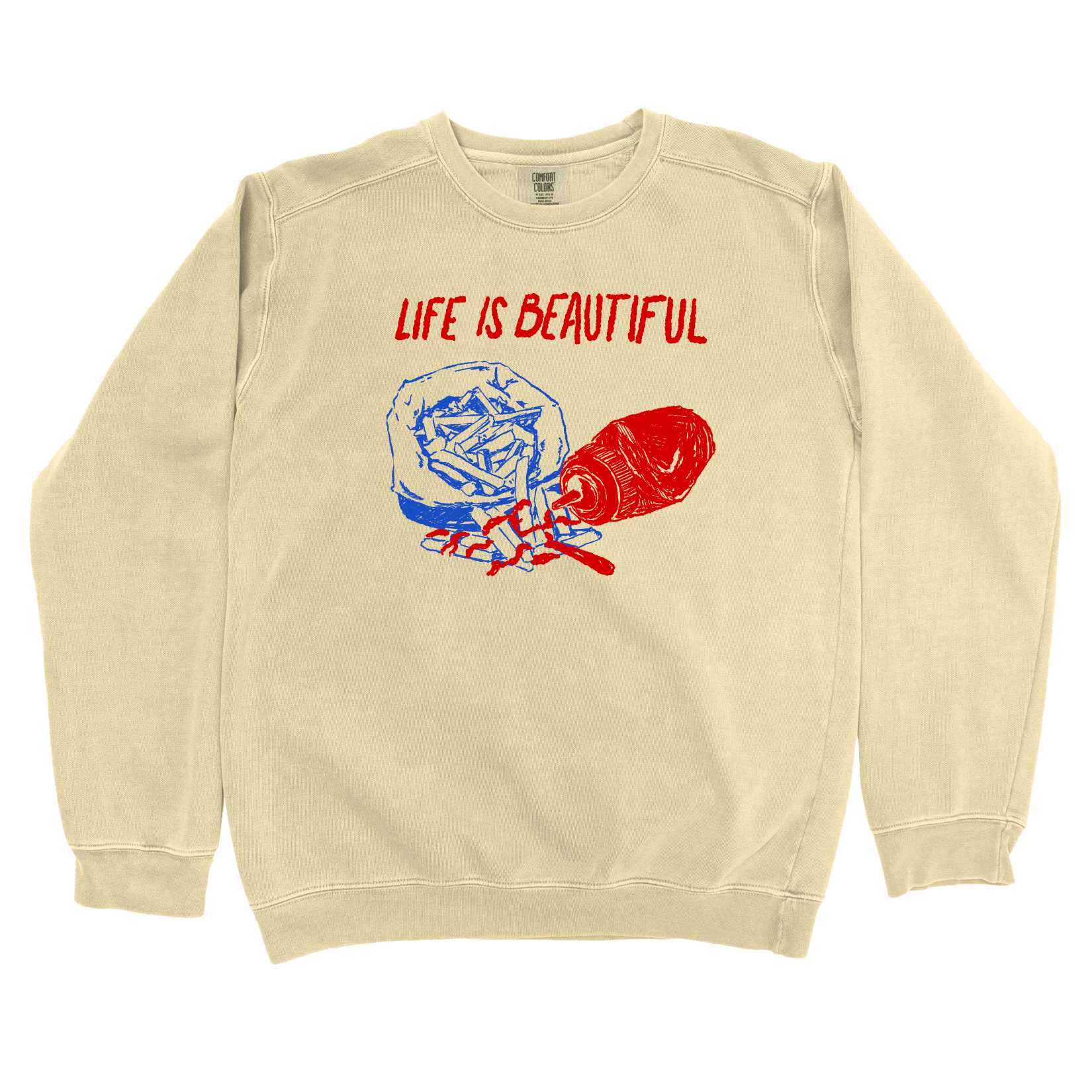 T-Shirts Butter / S Life is Beautiful: Rusted Work Sweatshirt