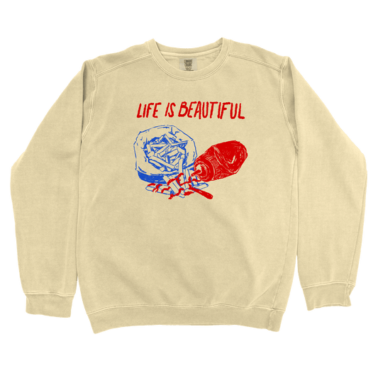 T-Shirts Butter / S Life is Beautiful: Rusted Work Sweatshirt