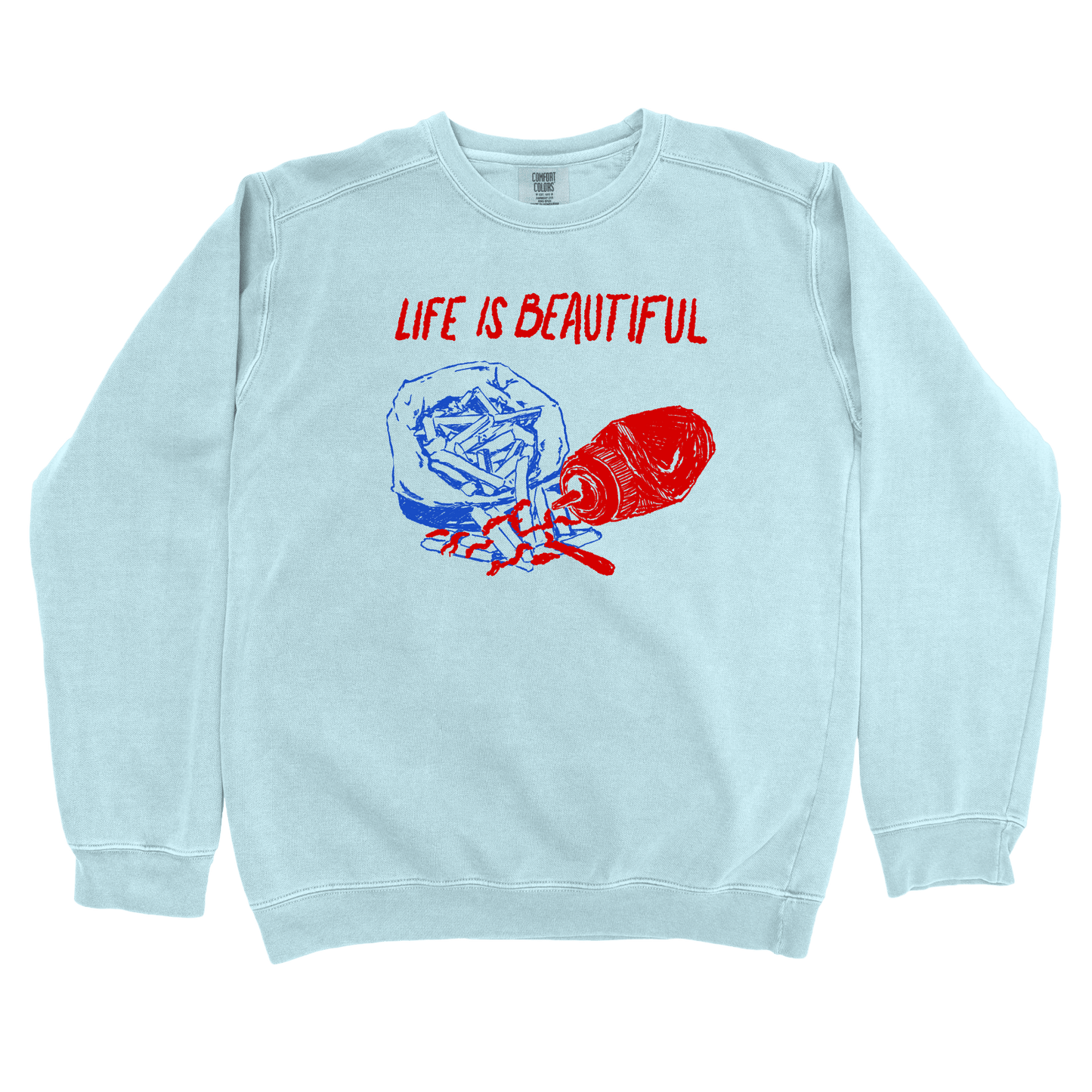 T-Shirts Chambray / S Life is Beautiful: Rusted Work Sweatshirt