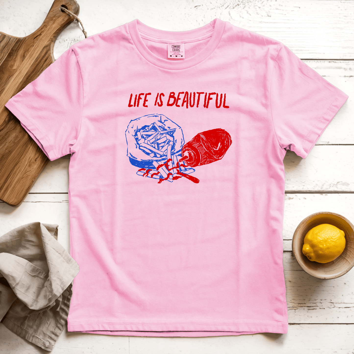 T-Shirts Blossom / S Life is Beautiful: Rusted Work