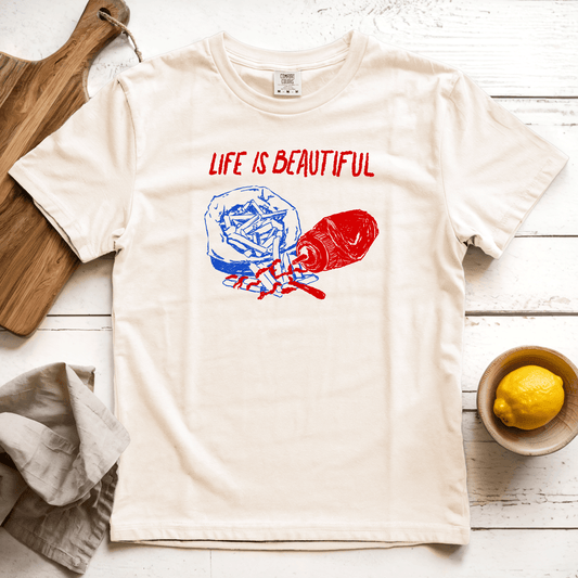 T-Shirts Ivory / S Life is Beautiful: Rusted Work