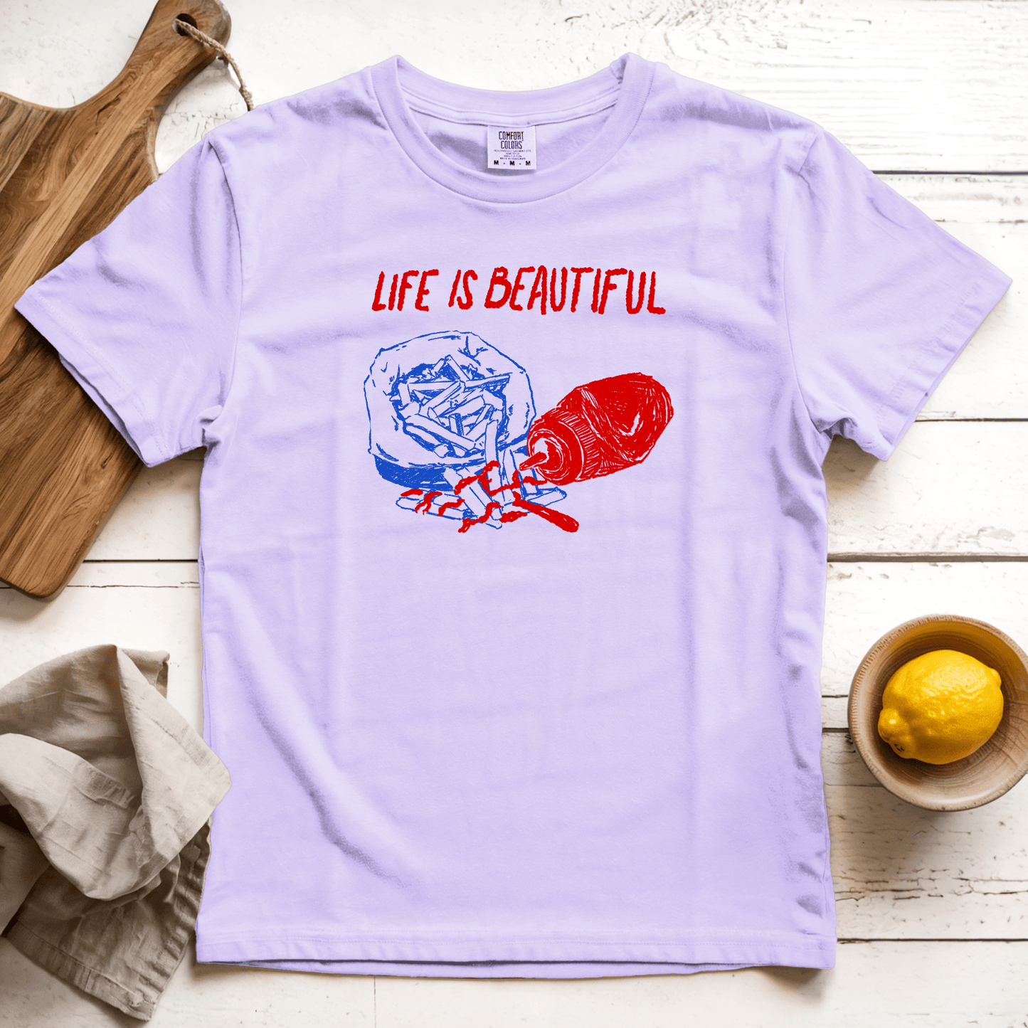 T-Shirts Orchid / S Life is Beautiful: Rusted Work