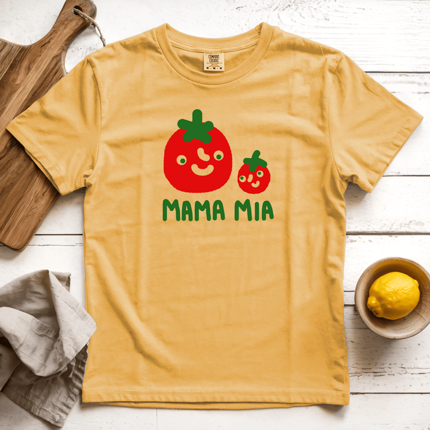 T-Shirts Mustard / S Mama Mia: Longoland