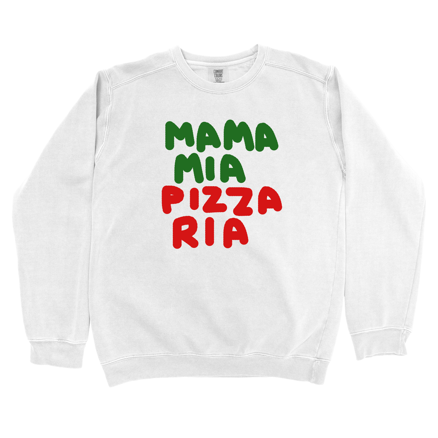Sweatshirt White / S Mama Mia Pizza Ria: Longoland Sweatshirt