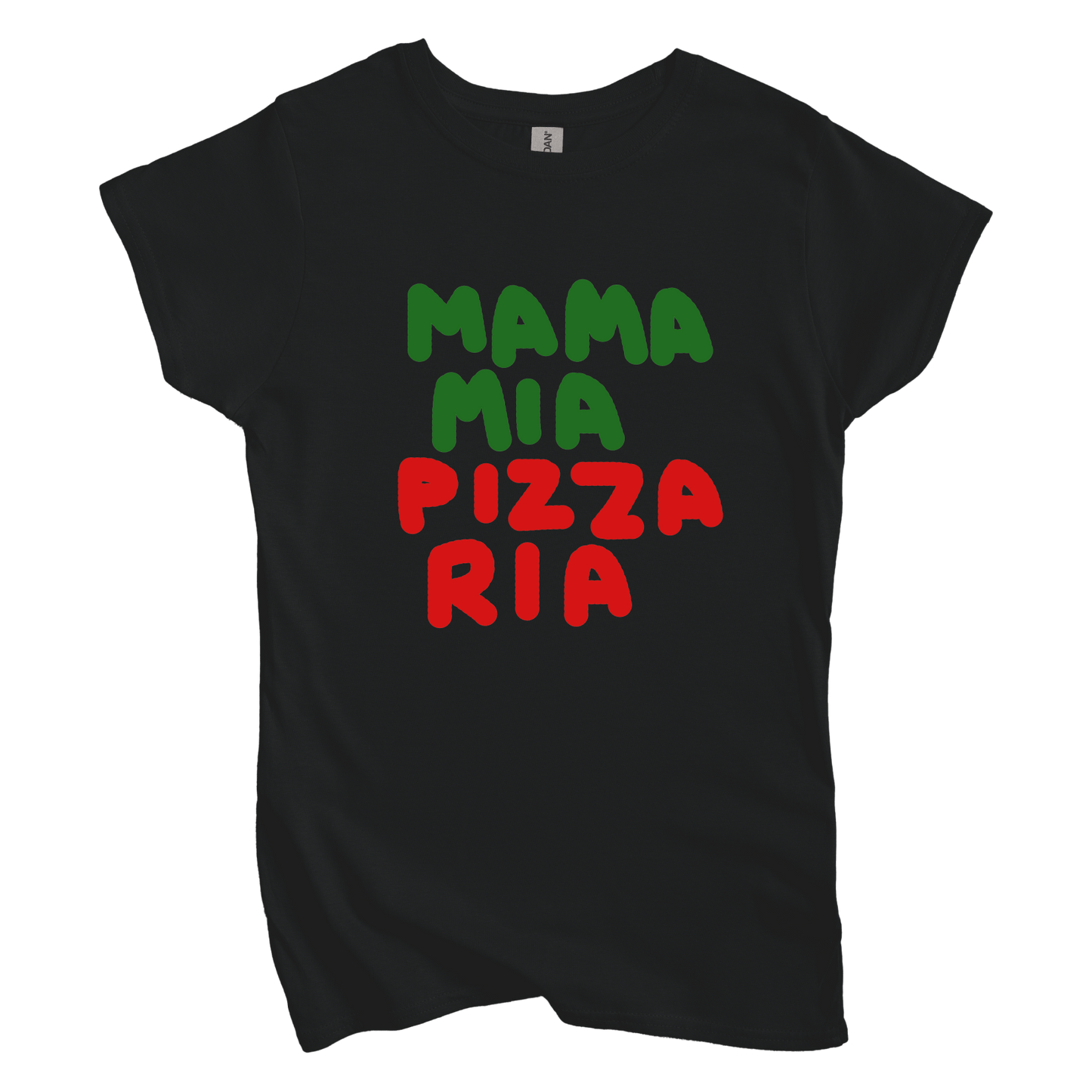 T-Shirt S / Black Mama Mia Pizza Ria: Longoland Women's Tee