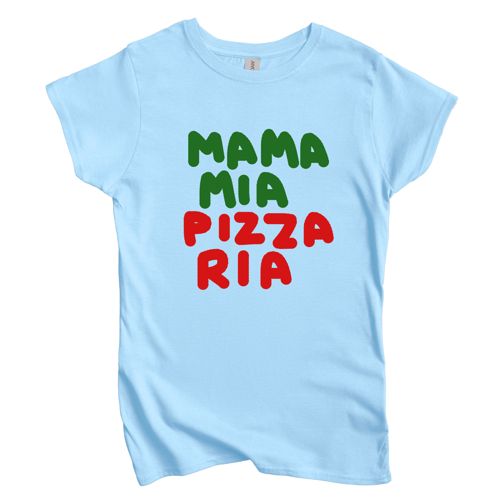 T-Shirt S / Light Blue Mama Mia Pizza Ria: Longoland Women's Tee