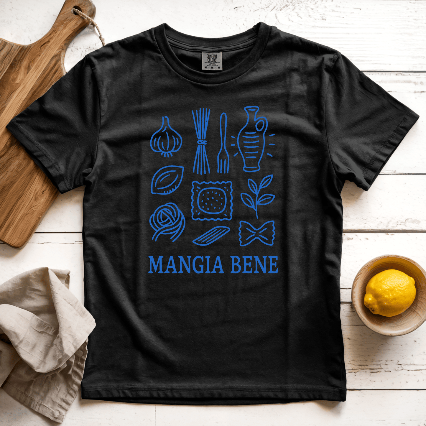 T-Shirt Black / S Mangia Bene