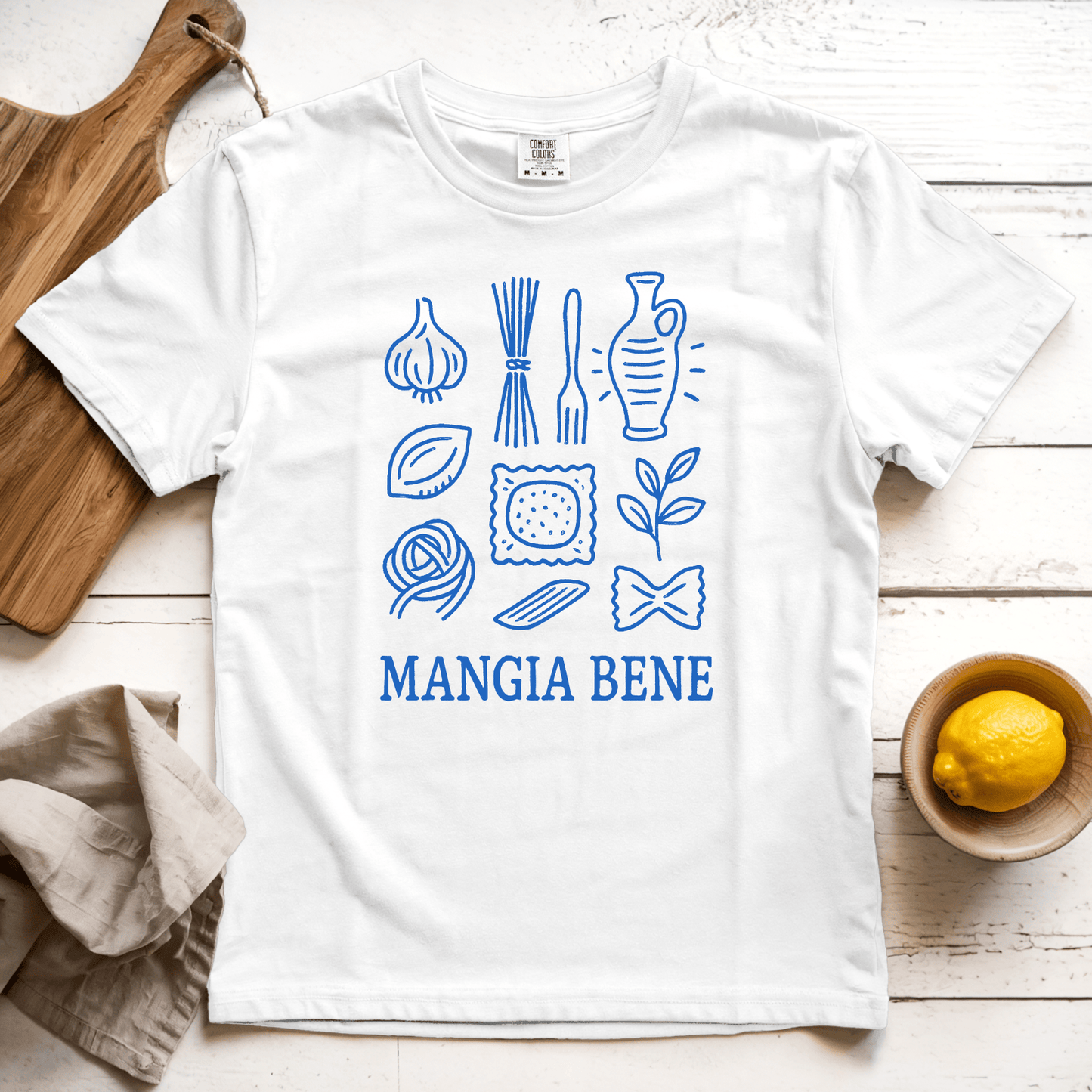 T-Shirt White / S Mangia Bene