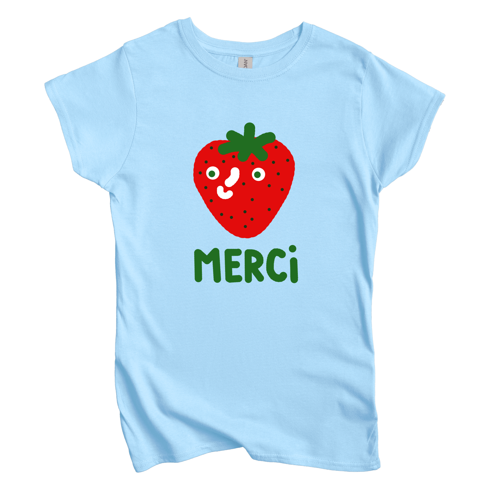 T-Shirt S / Light Blue Merci: Longoland Women's Tee