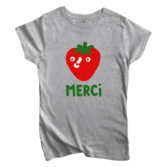 T-Shirt S / Sport Grey Merci: Longoland Women's Tee