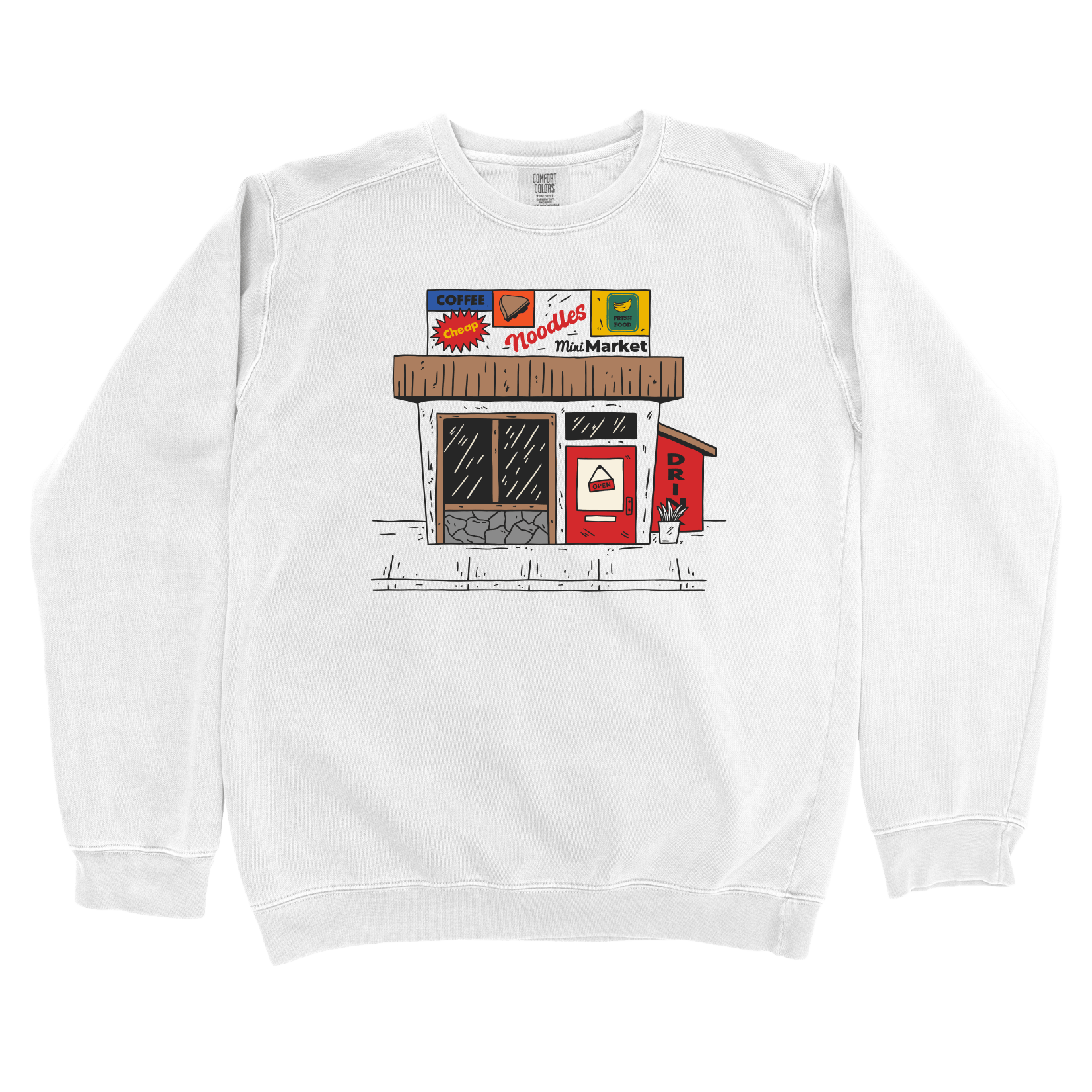 T-Shirts White / S Mini Mart: Sae Karepe Sweatshirt