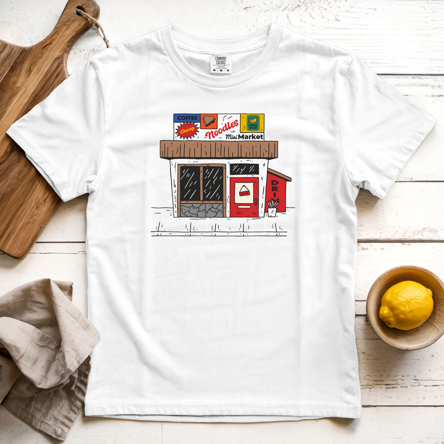 T-Shirts White / S Mini Mart: Sae Karepe