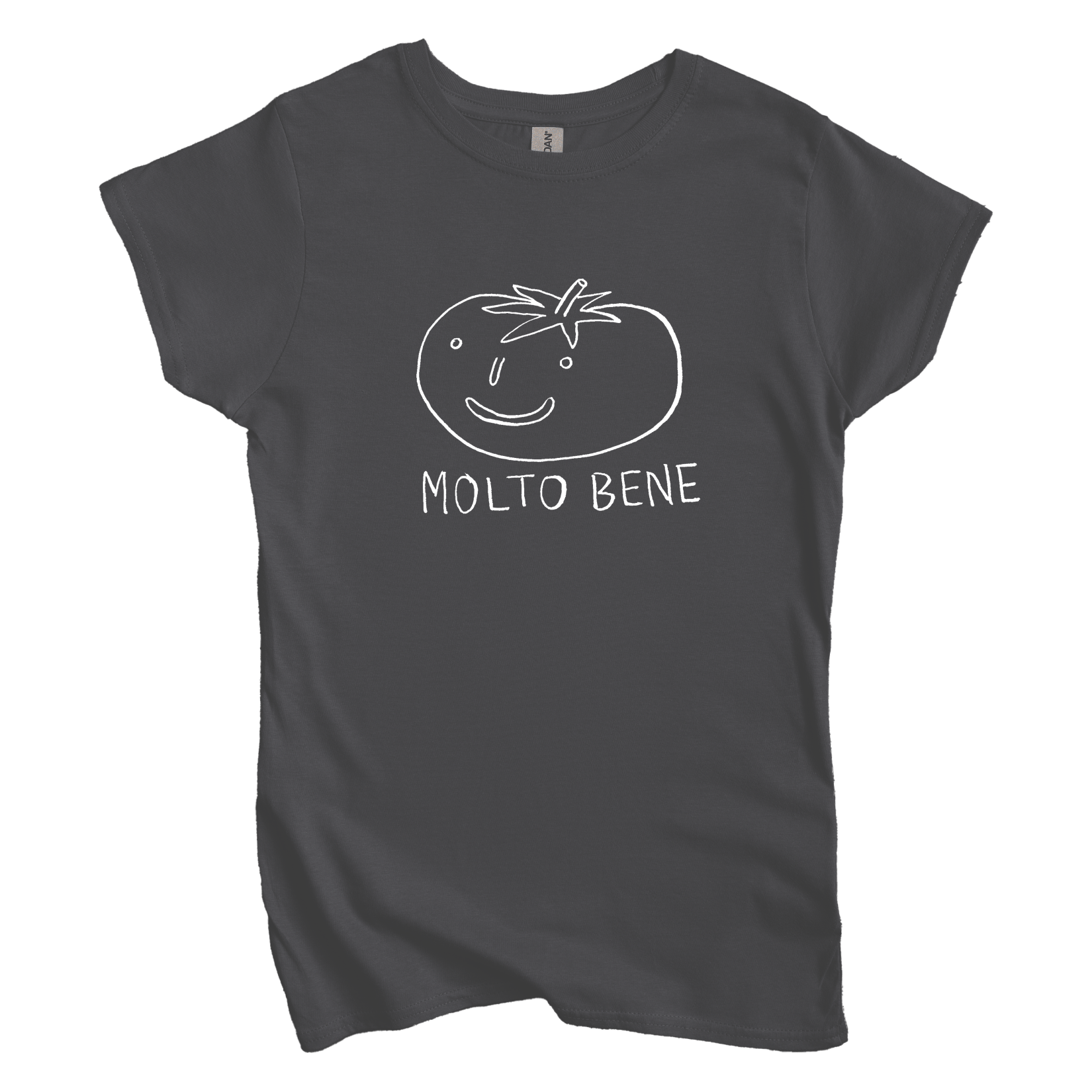 T-Shirt Charcoal / M Molto Bene: Longoland Women's Tee