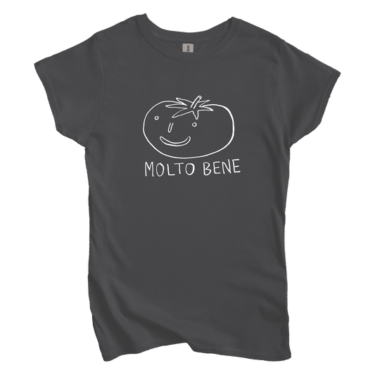 T-Shirt Charcoal / M Molto Bene: Longoland Women's Tee