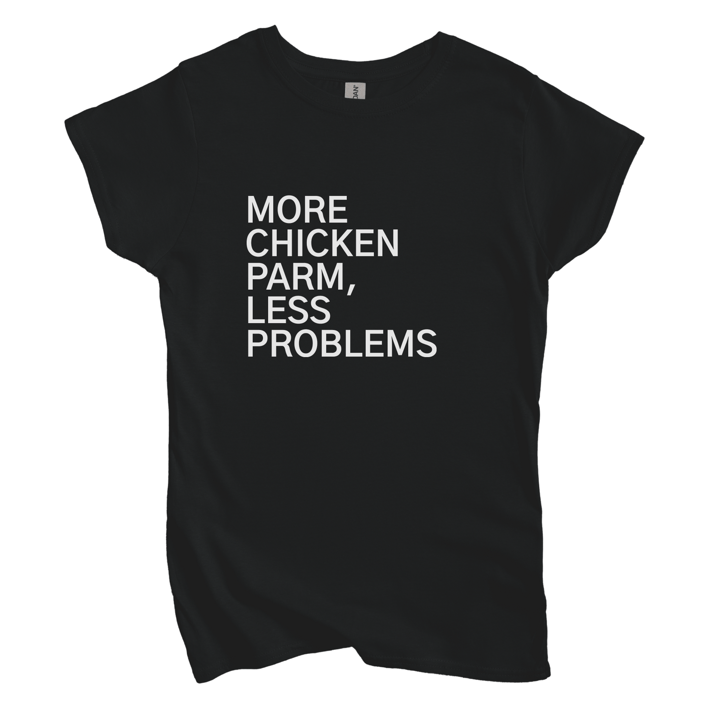 T-Shirt S / Black More Chicken Parm, Less Problems Women's Tee