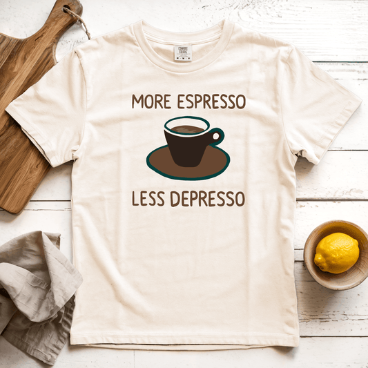 T-Shirt Ivory / S More Espresso Less Depresso
