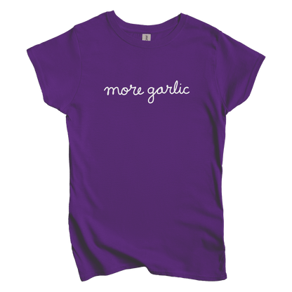 T-Shirts S / Purple More Garlic Women's Tee