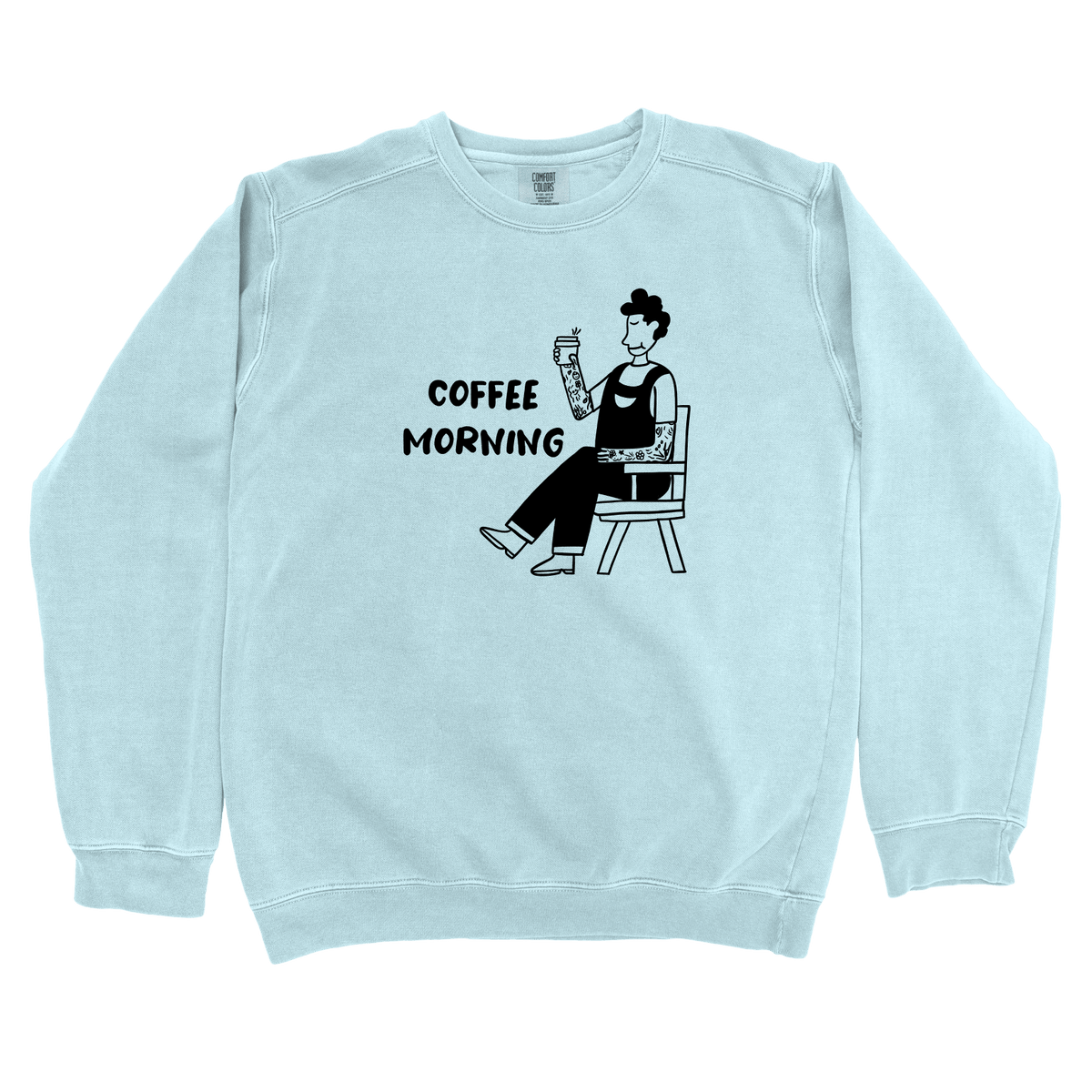 T-Shirts Chambray / S Morning Coffee: Sae Karepe Sweatshirt