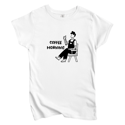 T-Shirts S / White Morning Coffee: Sae Karepe Women's Tee