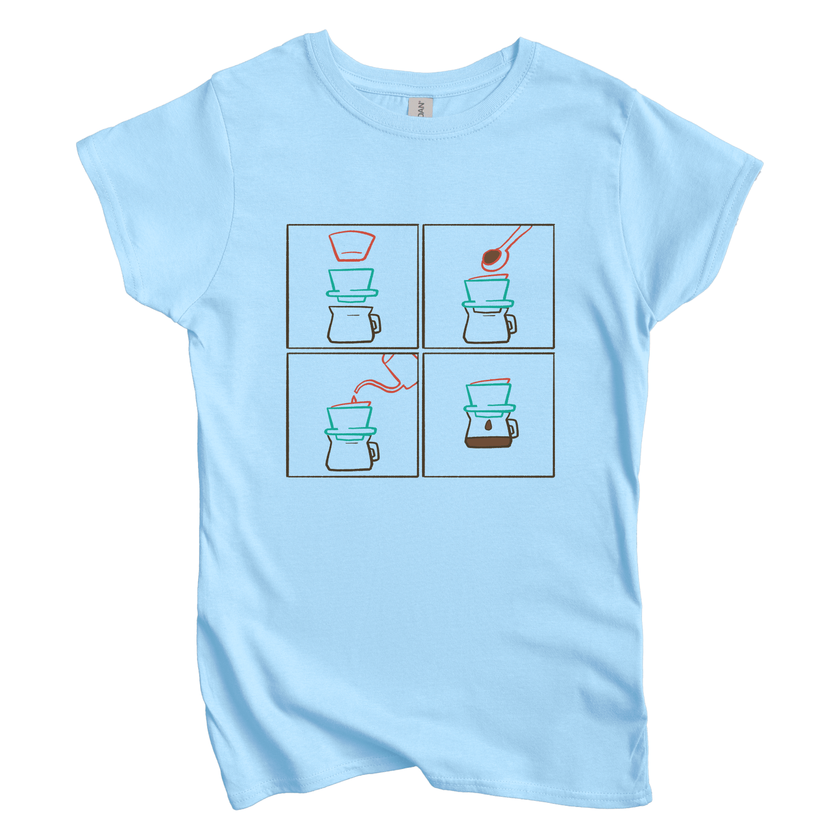 T-Shirt M / Light Blue Morning Ritual Women's Tee