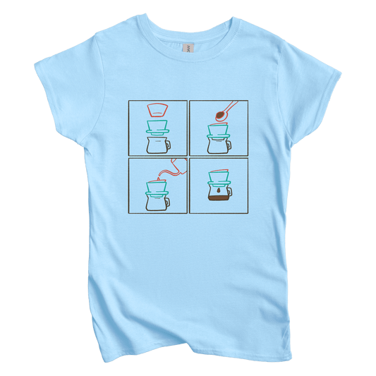 T-Shirt M / Light Blue Morning Ritual Women's Tee