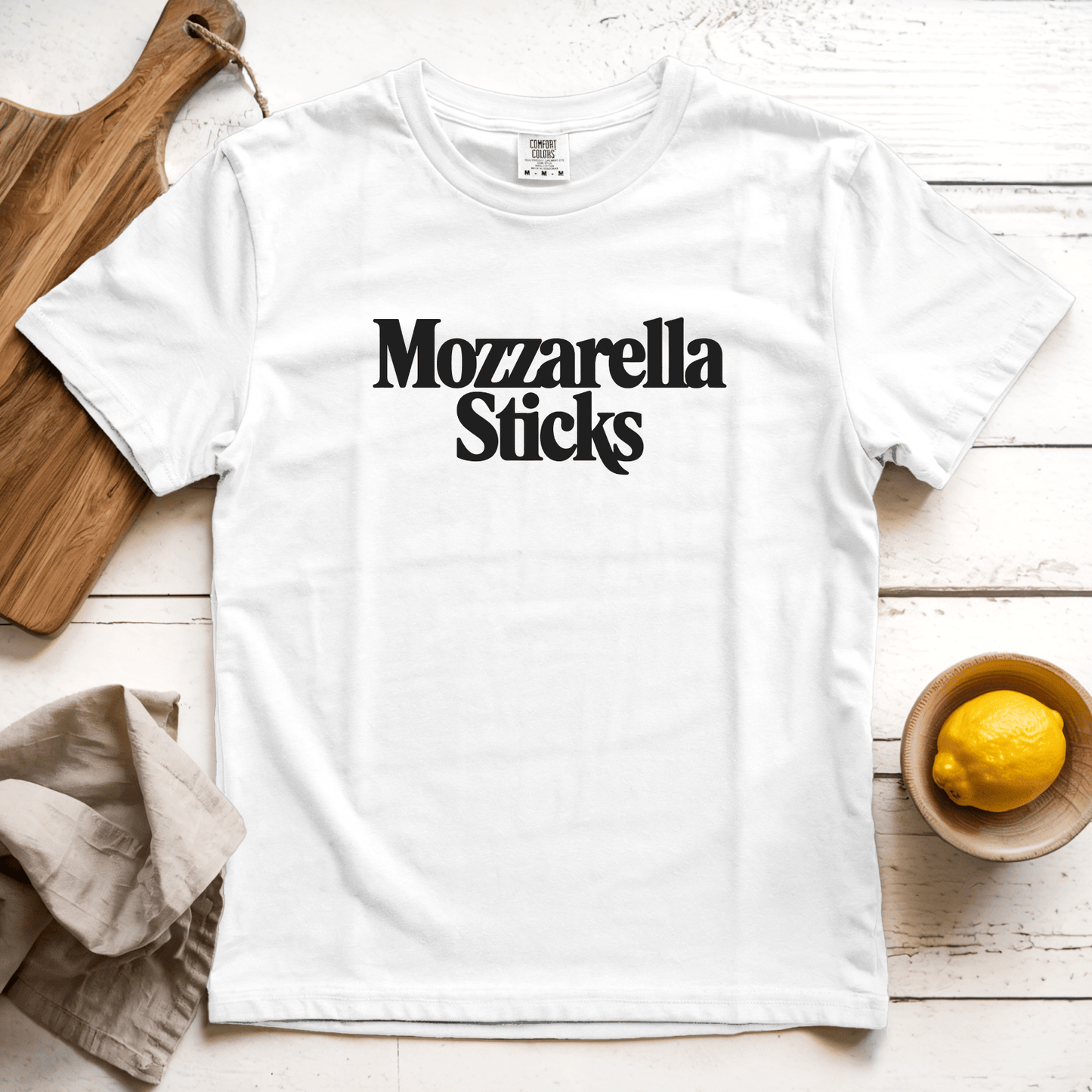 T-Shirt White / S Mozzarella Sticks