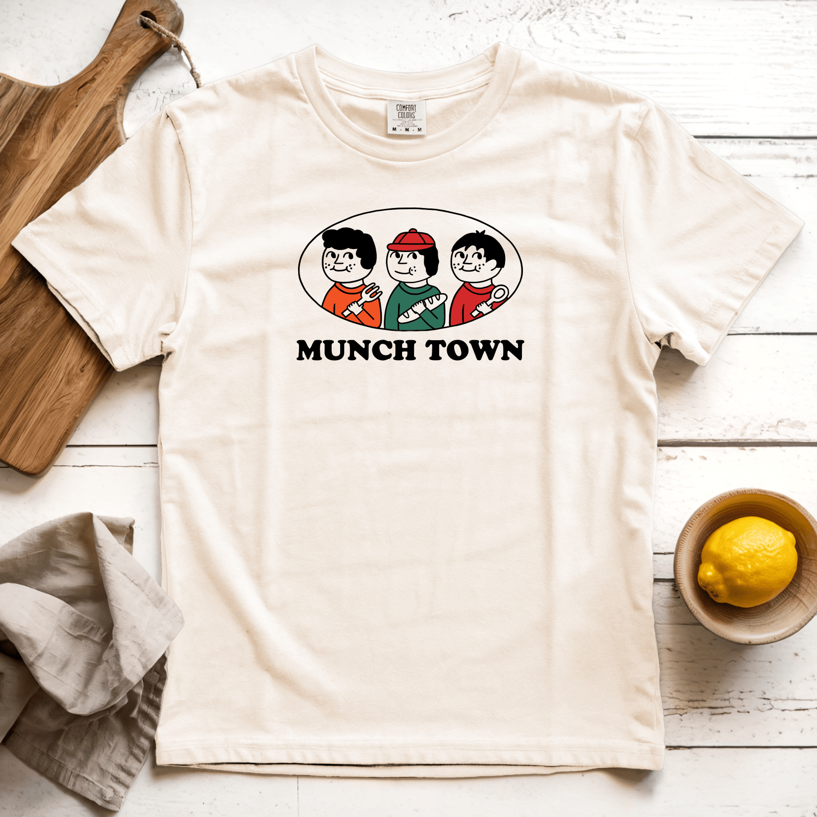 T-Shirts Ivory / S Munch Town: Sae Karepe