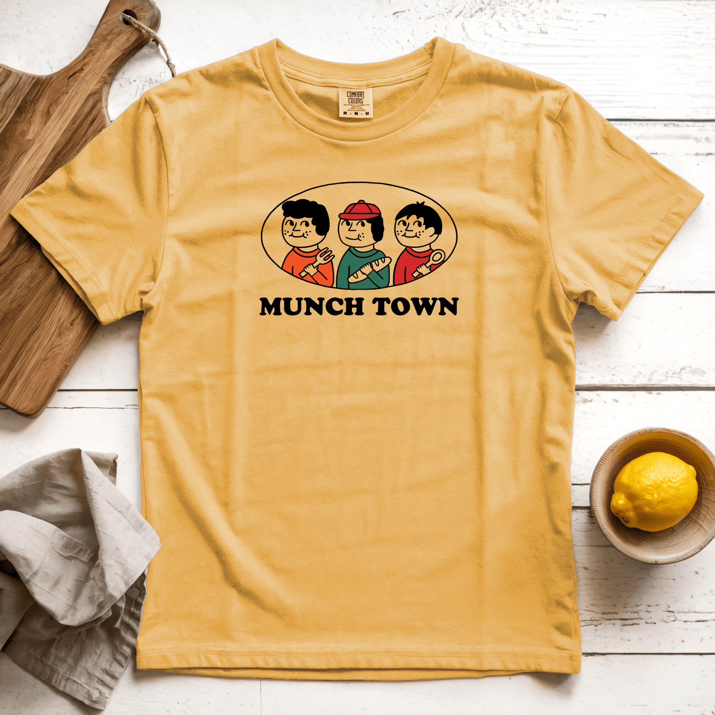 T-Shirts Mustard / S Munch Town: Sae Karepe