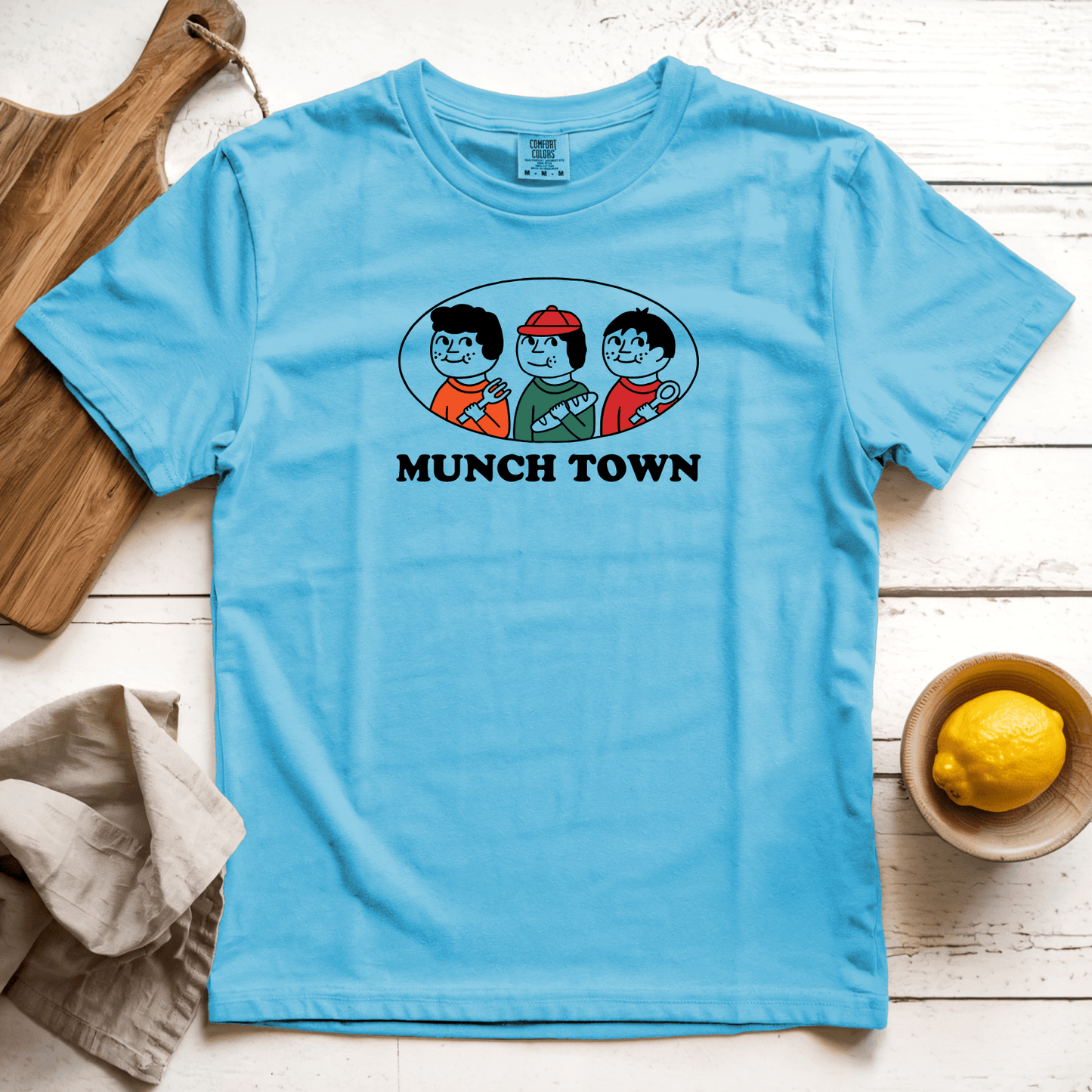 T-Shirts Sapphire / S Munch Town: Sae Karepe
