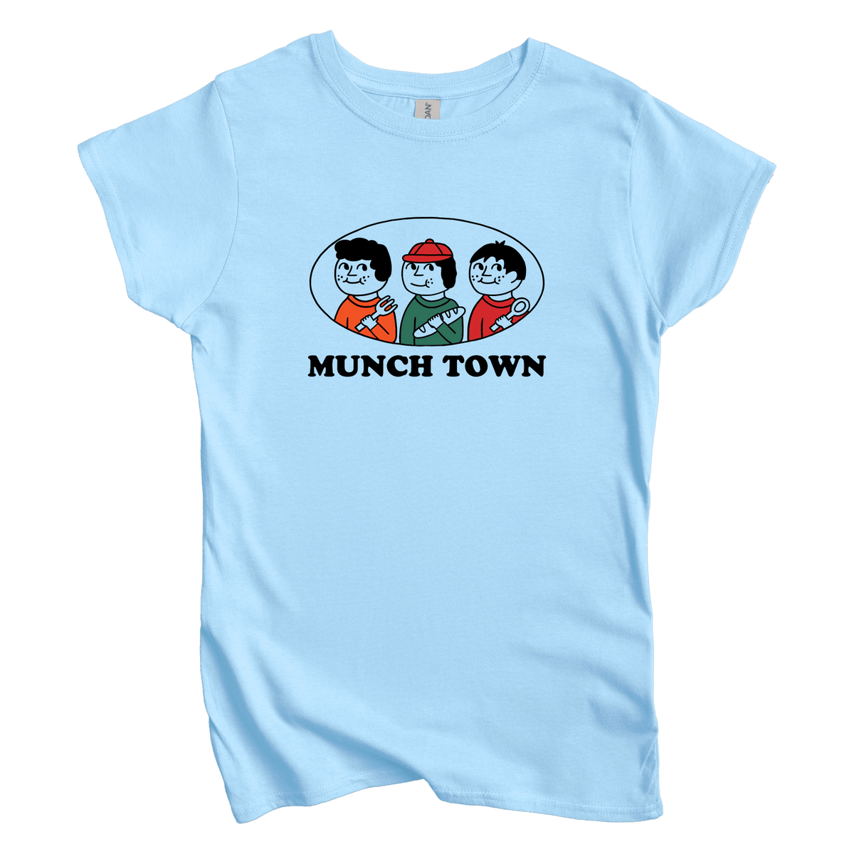 T-Shirts S / Light Blue Munch Town: Sae Karepe Women's Tee