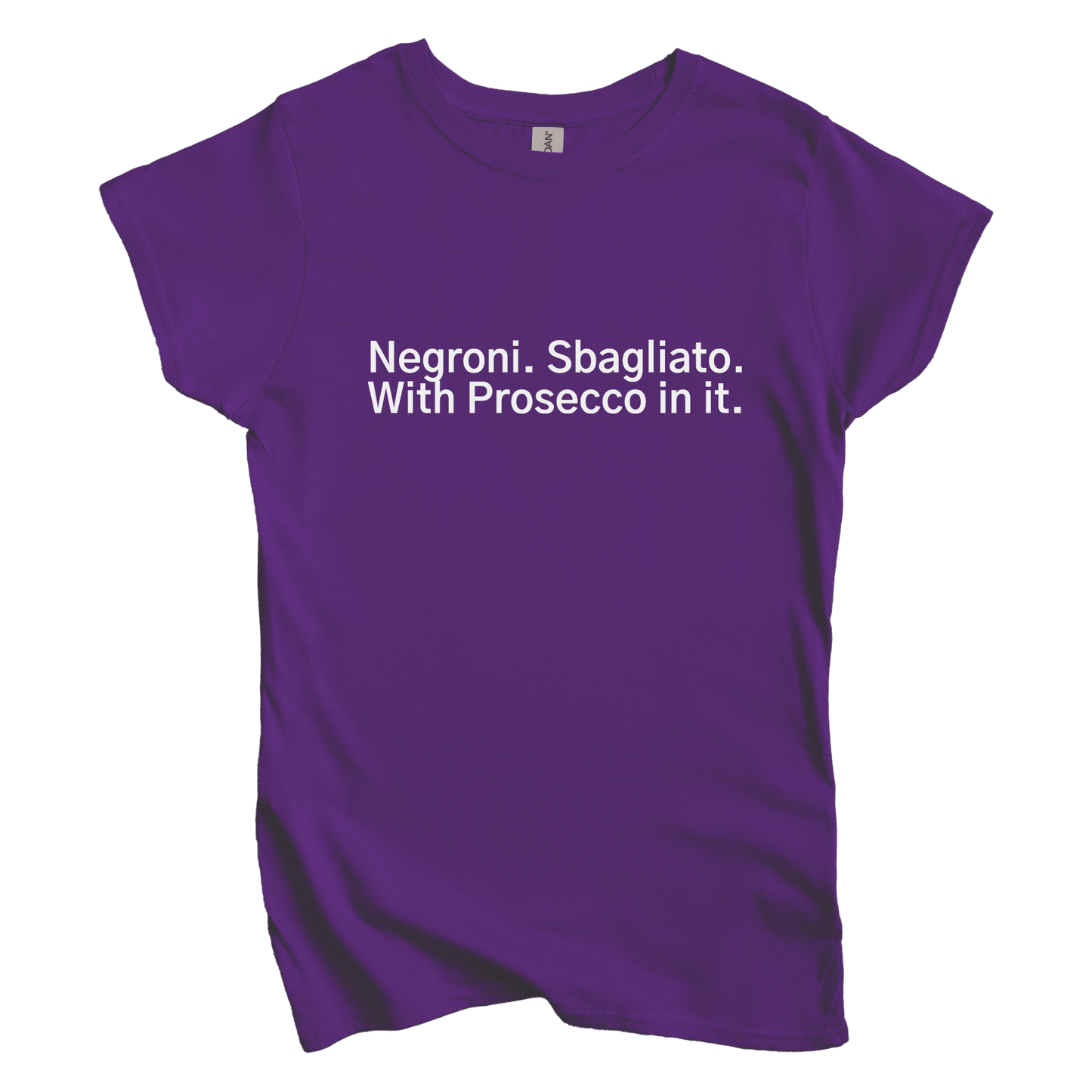 T-Shirt L / Purple Negroni. Sbagliato. With Processo in it Women's Tee