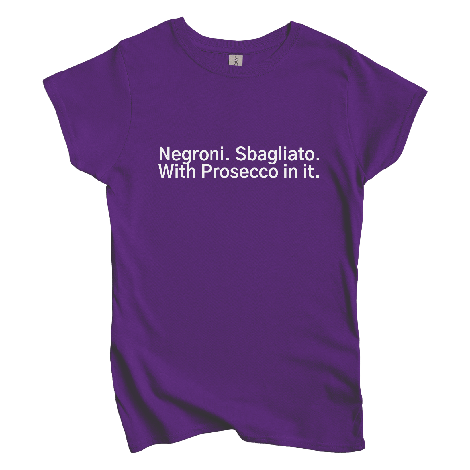 T-Shirt L / Purple Negroni. Sbagliato. With Processo in it Women's Tee