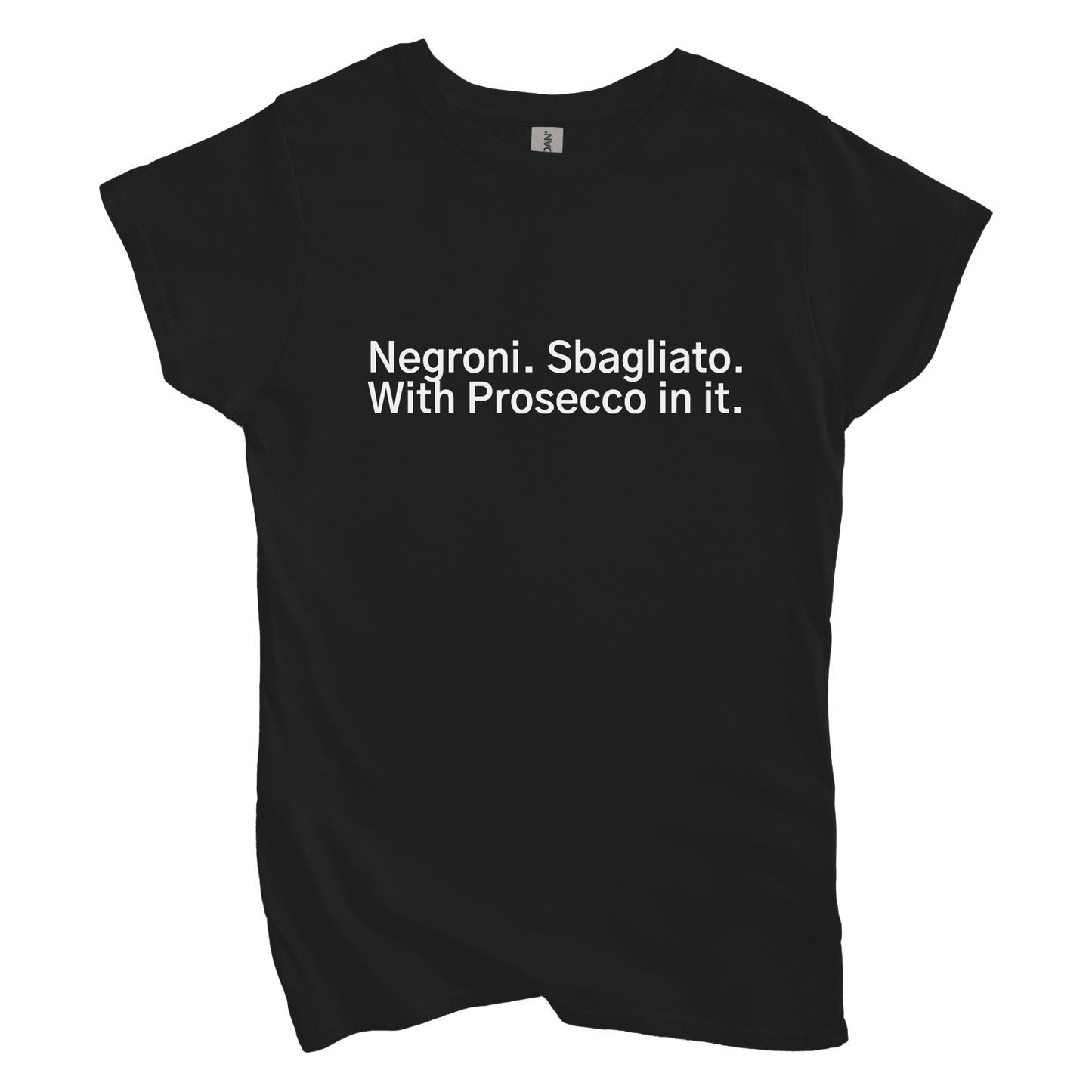 T-Shirt S / Black Negroni. Sbagliato. With Processo in it Women's Tee