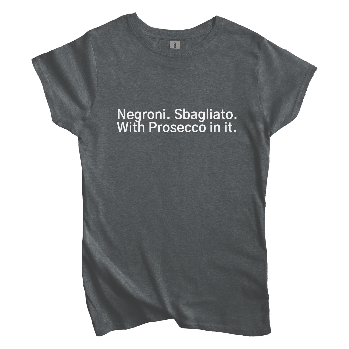 T-Shirt S / Dark Heather Negroni. Sbagliato. With Processo in it Women's Tee