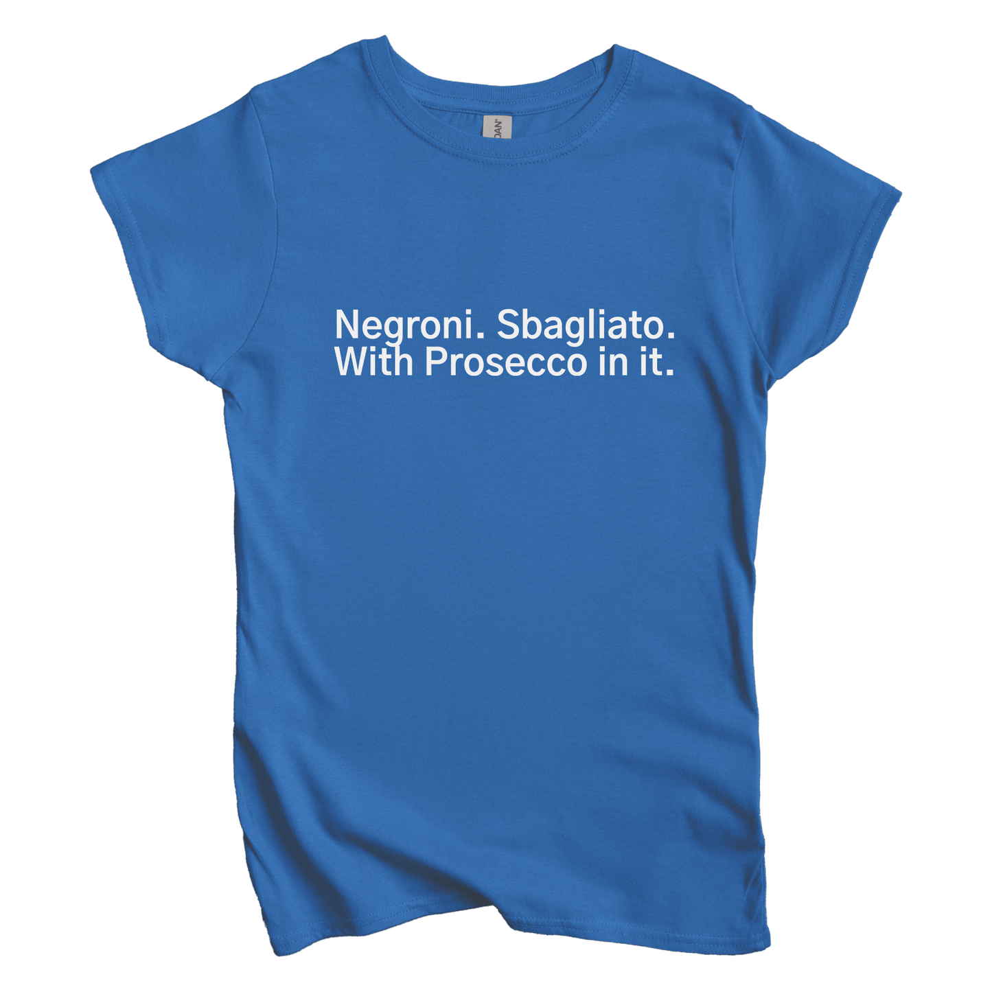 T-Shirt S / Royal Negroni. Sbagliato. With Processo in it Women's Tee