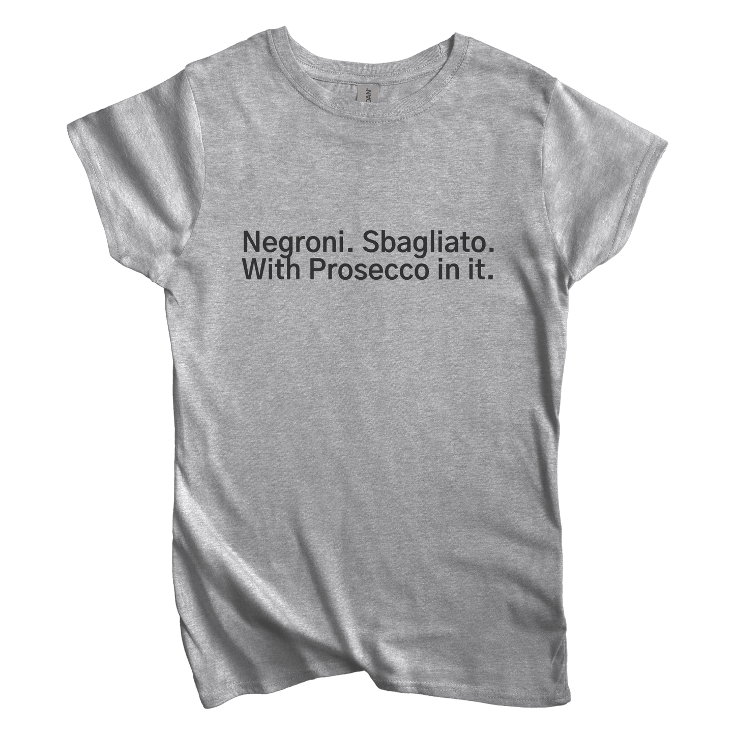 T-Shirt S / Sport Grey Negroni. Sbagliato. With Processo in it Women's Tee