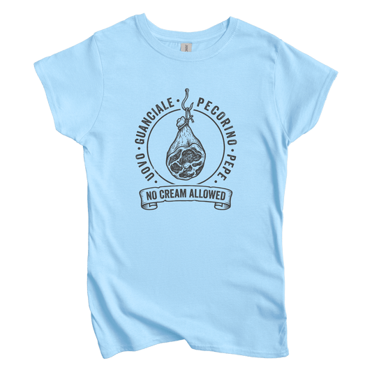 T-Shirts S / Light Blue No Cream Allowed Women's Tee