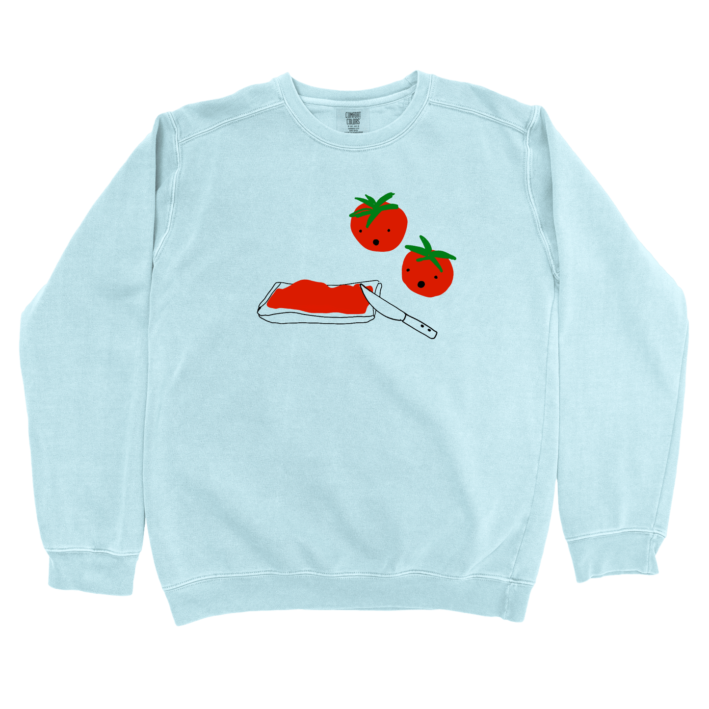 Sweatshirt Chambray / S Oh No: Woblylines Sweatshirt