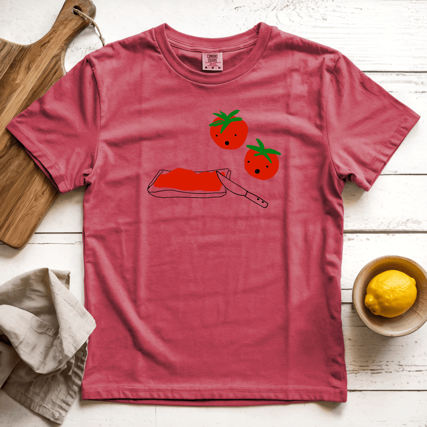 T-Shirt Crimson / S Oh No: Woblylines