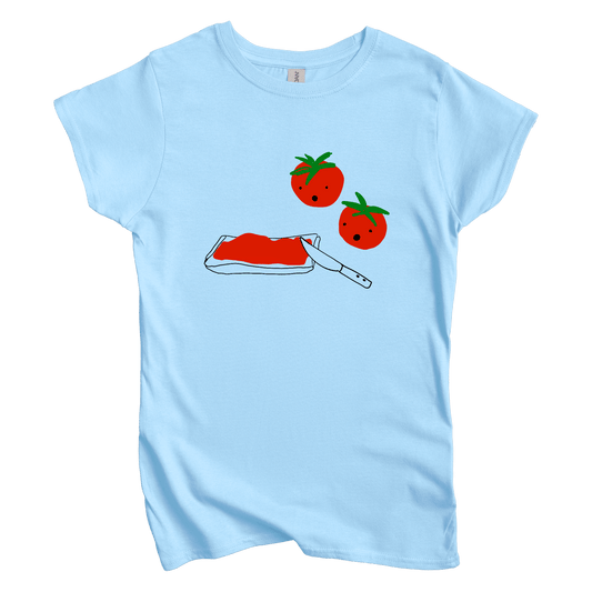 T-Shirt S / Light Blue Oh No: Woblylines Women's Tee