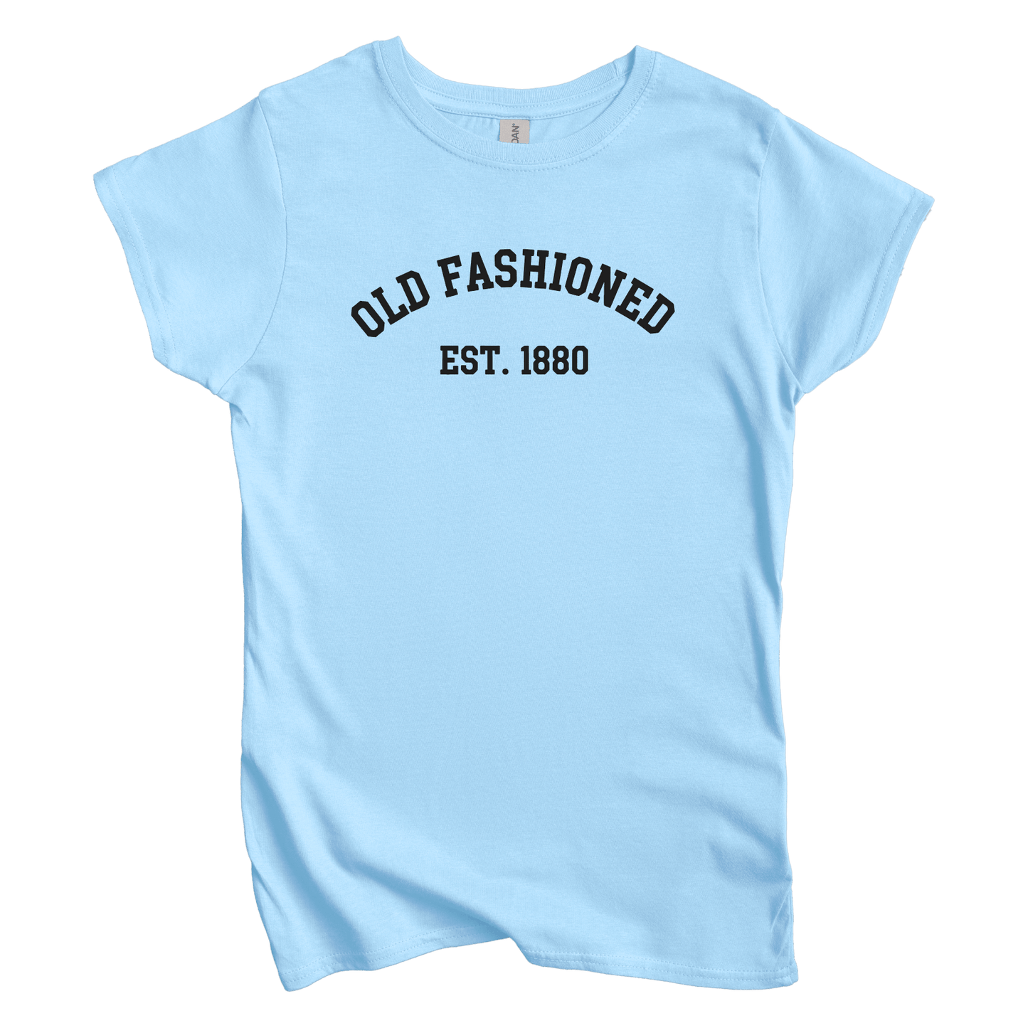 T-Shirts S / Light Blue Old Fashioned est 1880 Women's Tee